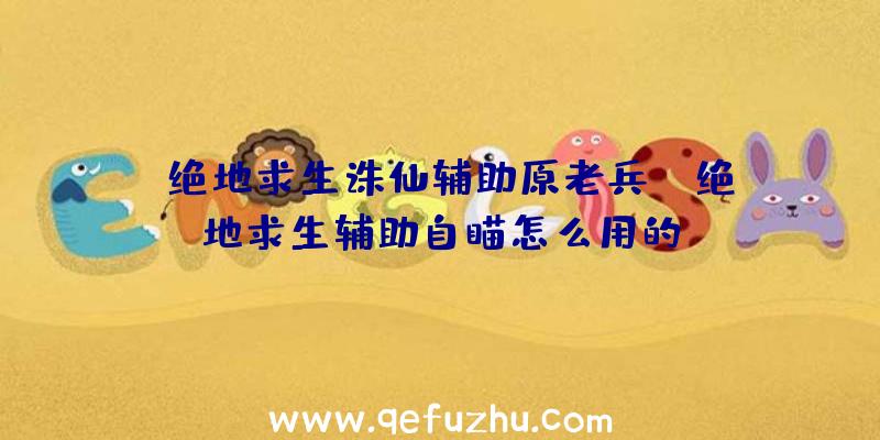 「绝地求生诛仙辅助原老兵」|绝地求生辅助自瞄怎么用的